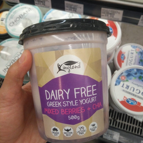 Dairy Free Yogurt with berries!